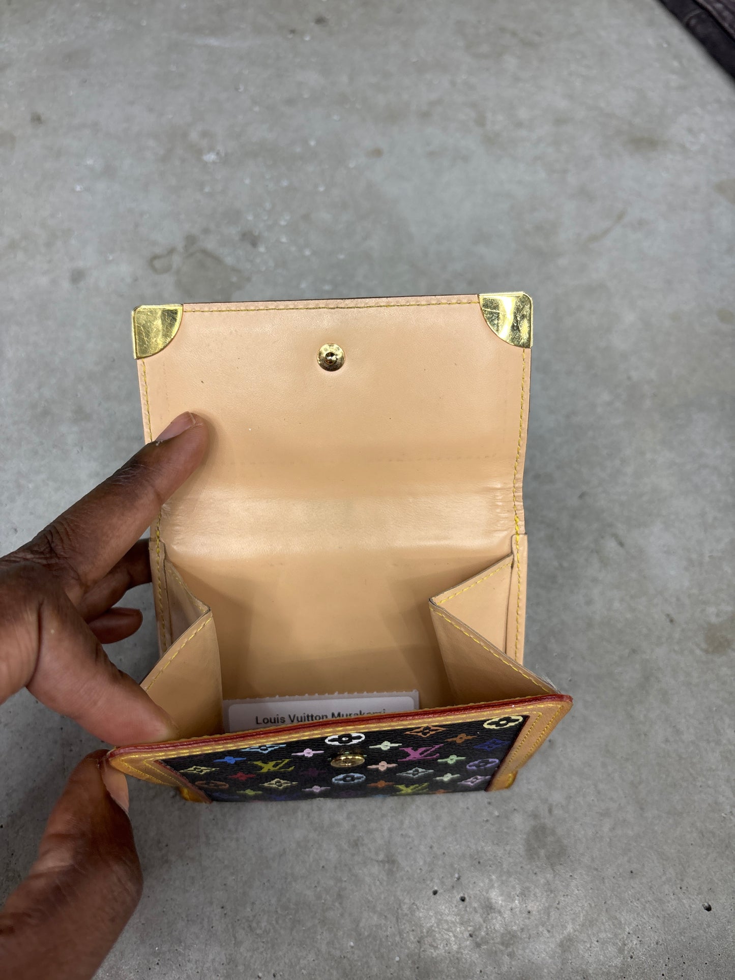 Louis Vuitton Murakami Black Wallet