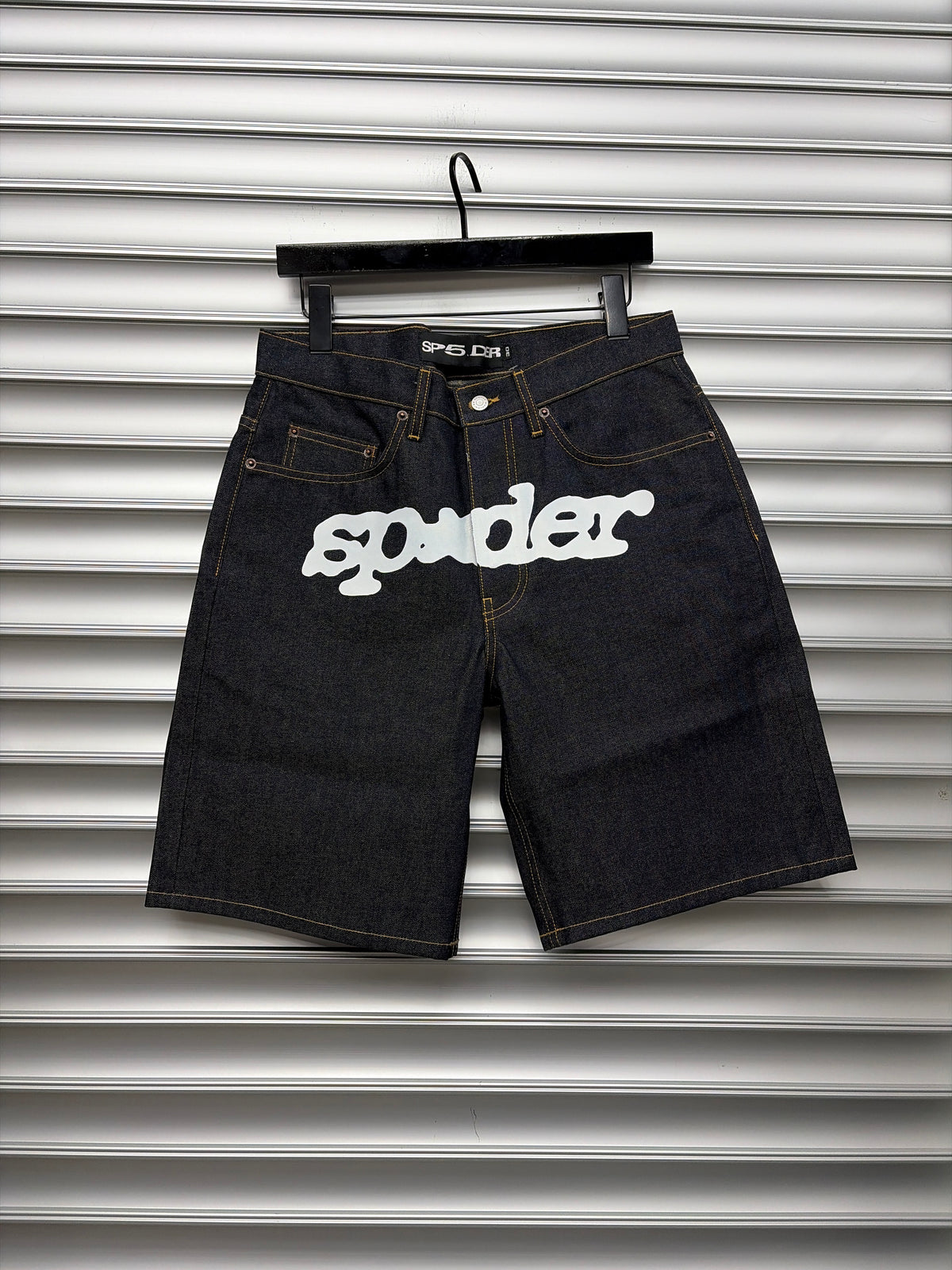 Spider Raw Denim Shorts - 34