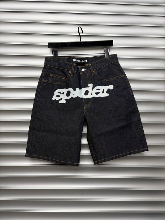 Spider Raw Denim Shorts - 32
