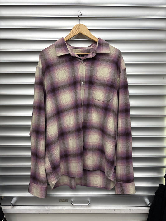 Stussy Shadow Plaid Button Up - L**
