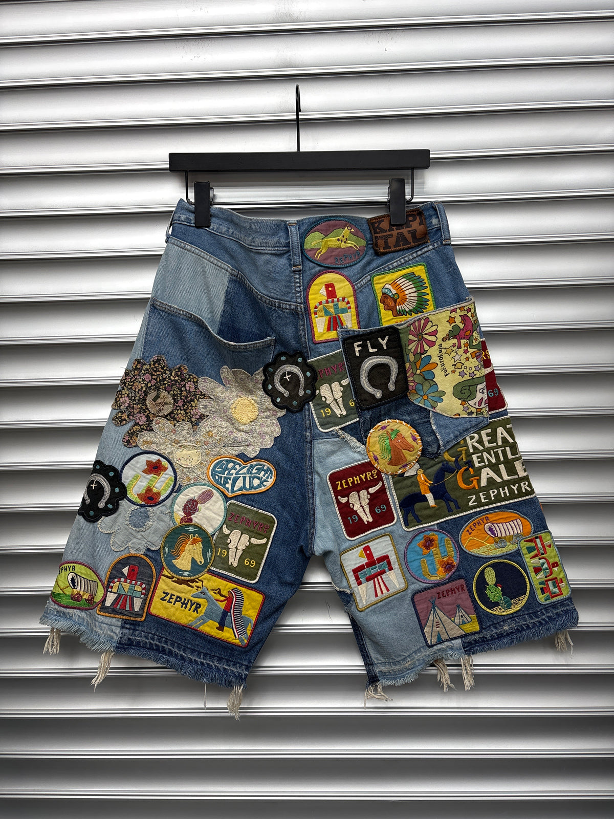 Kapital Beautiful World Insane Denim Shorts - 36**