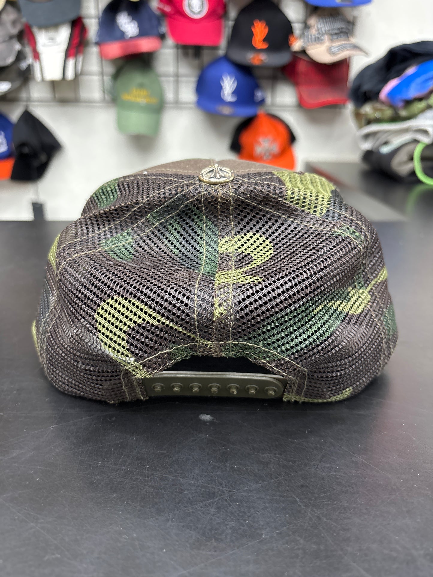 Chrome Heart Camo/Orange Cross Hat