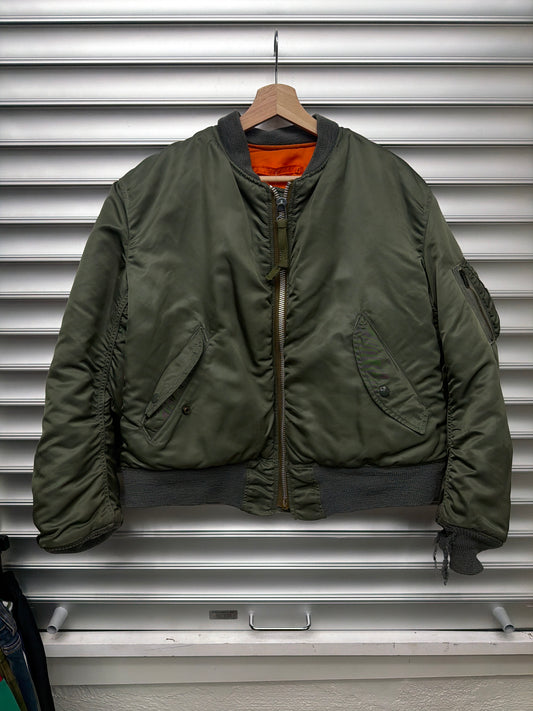 Vintage Army Bomber Jacket - S**
