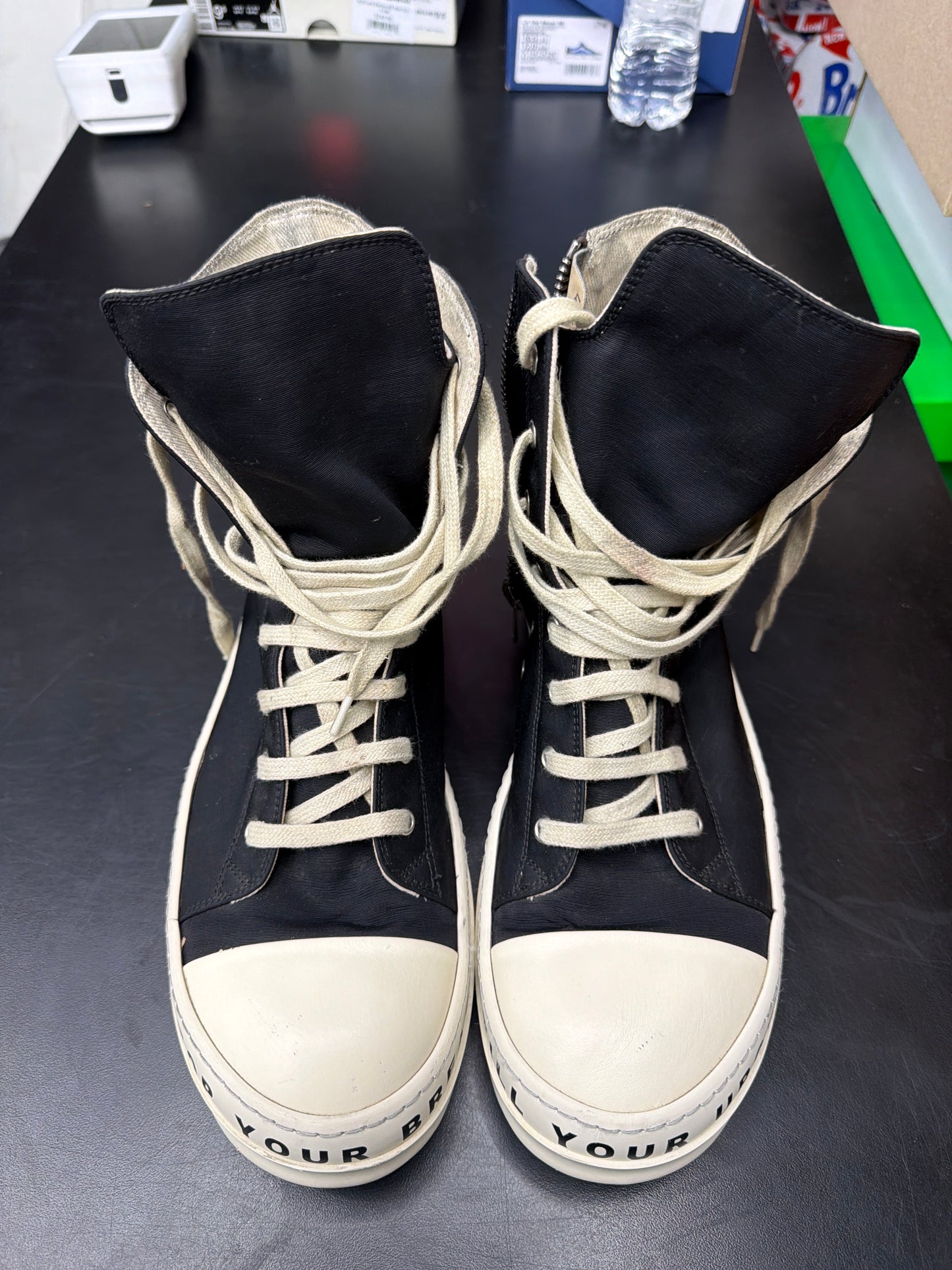 Rick Owen DRKSHDW High Black Stop Your Urge (U) - 42(9) (NB)