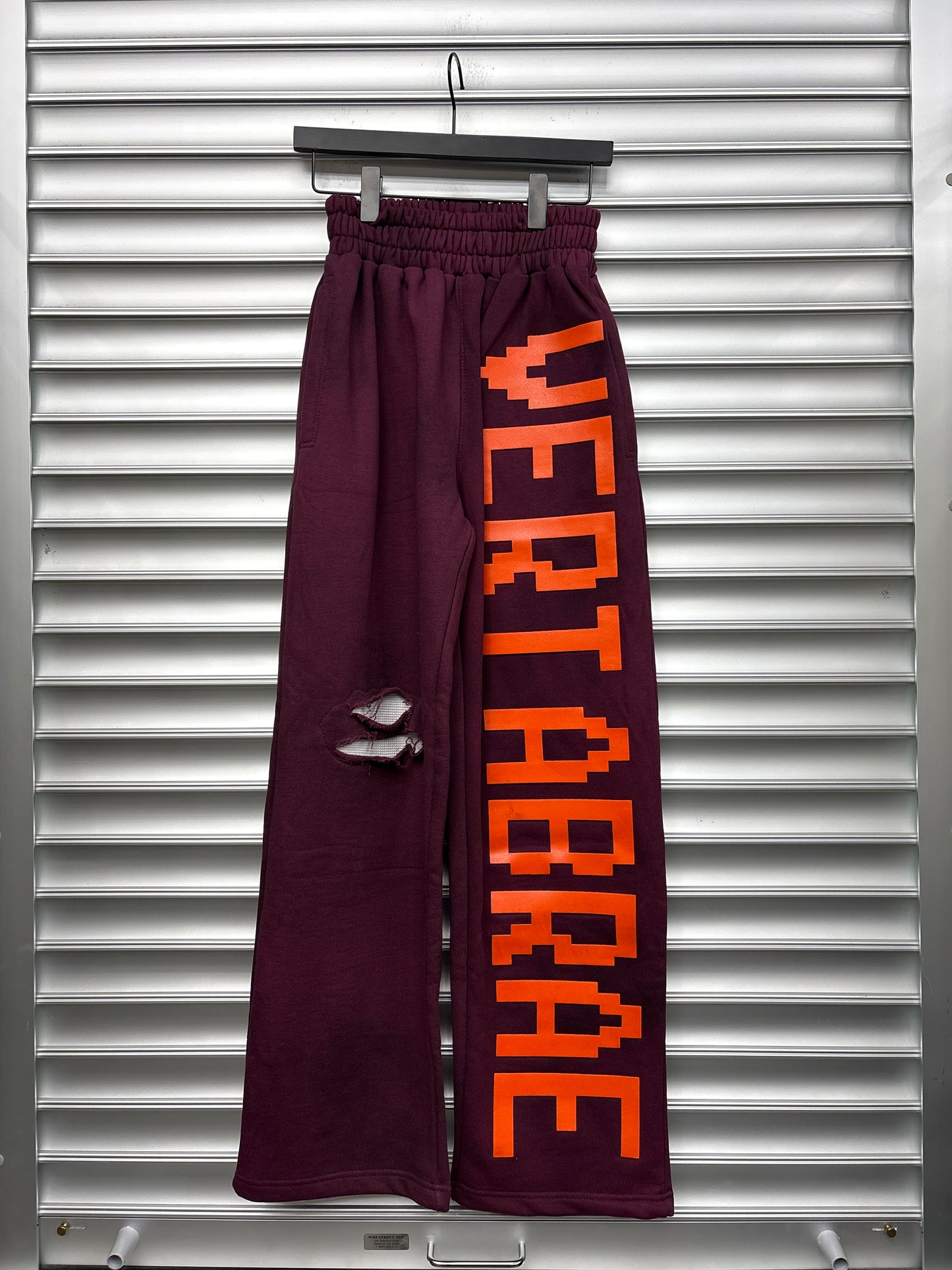 Vertabrae Purple Orange Sweats - M