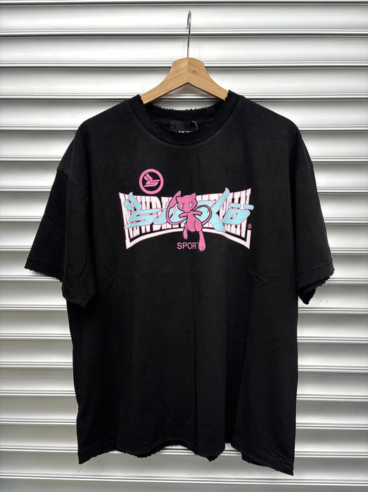 New Day Same Pain Sicko Blk/Pink Tee - S**