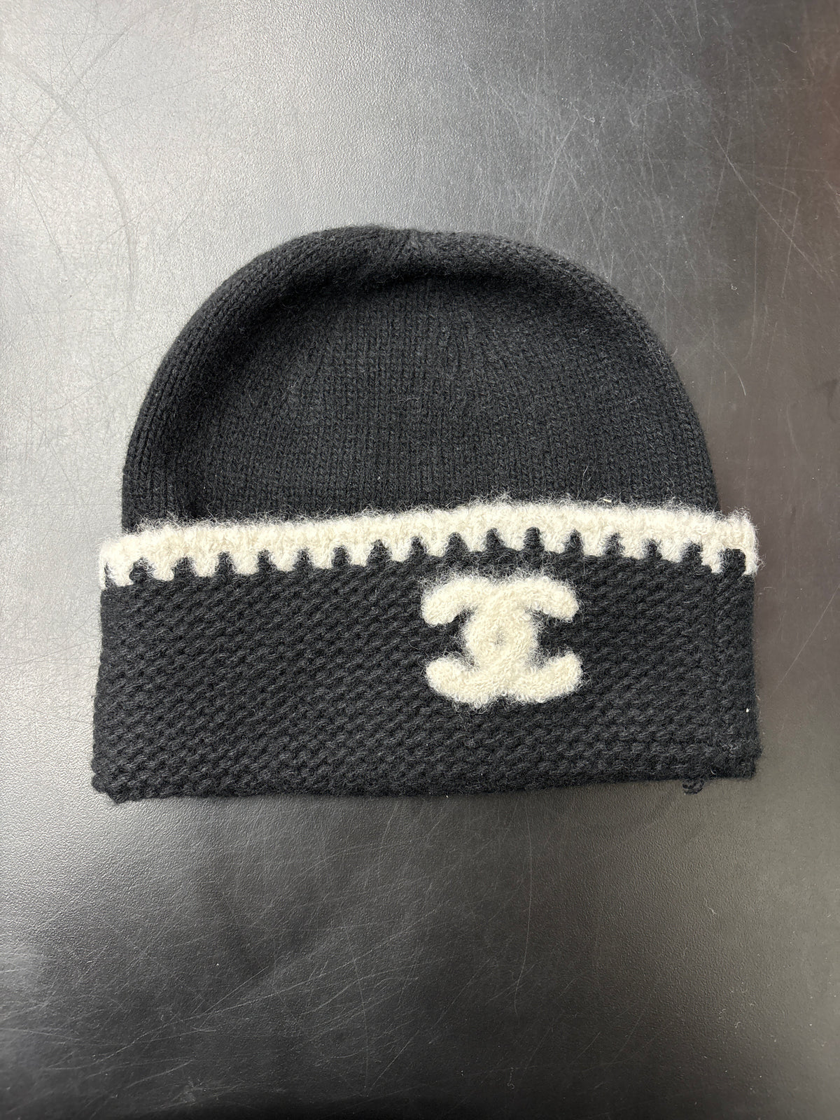 Chanel Classic Black Beanie**
