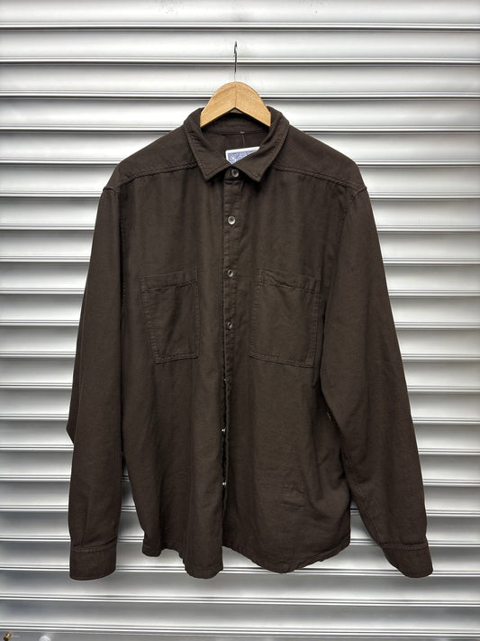 Rick Owens Brown Button Up - S**