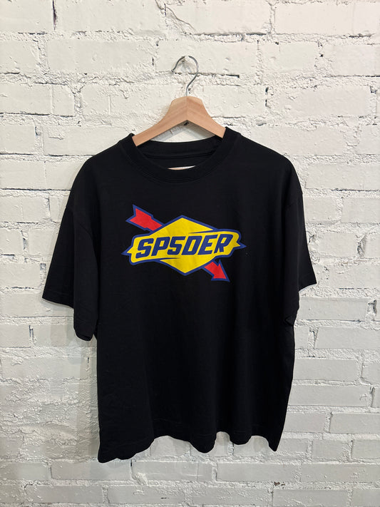 Black Spider Gas Logo Tee - L