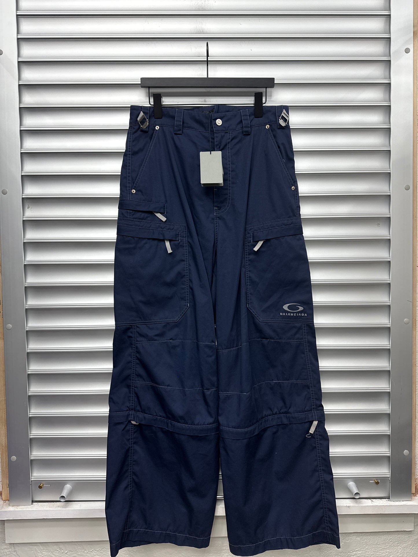 Balenciaga O Logo Baggy Navy Sweats - S*