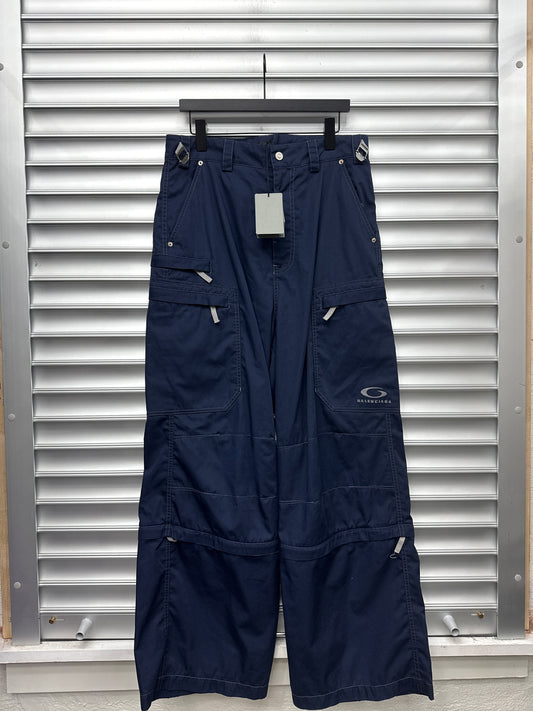 Balenciaga O Logo Baggy Navy Sweats - S*