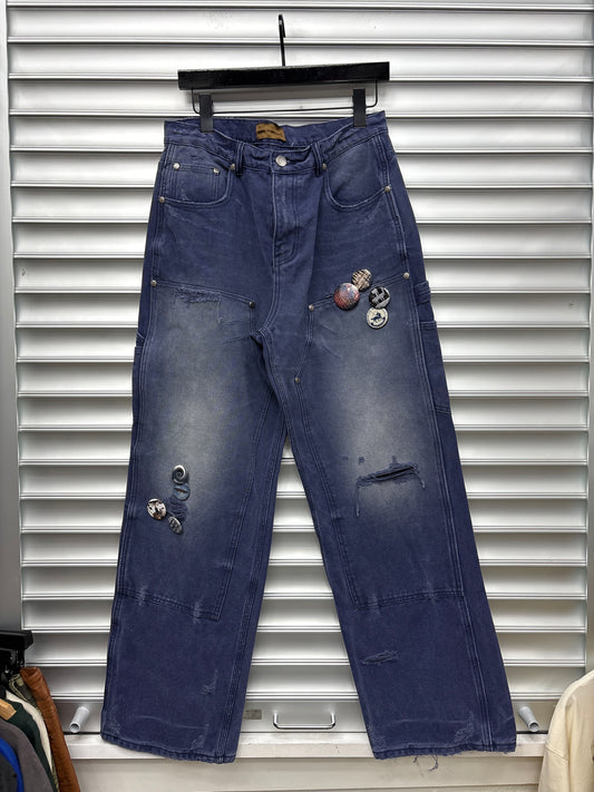 BORC Blue Double Knee Denim - M
