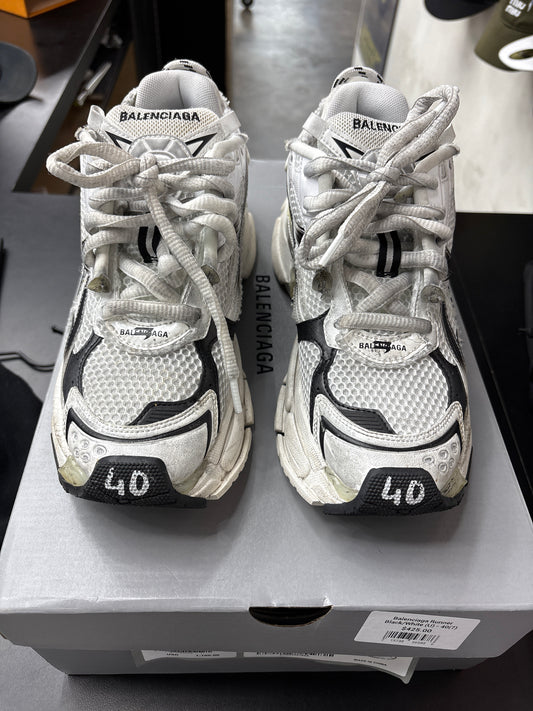 Balenciaga Runner Black/White (U) - 40(7)**