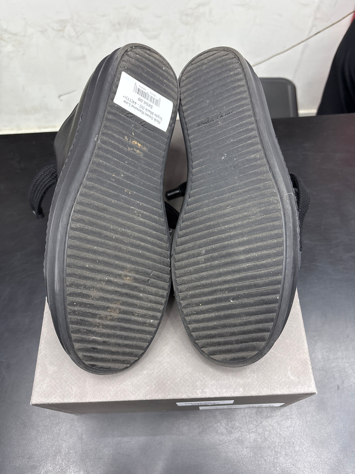 Rick Owen Ramone Low Triple Black (U) - 44(11)**