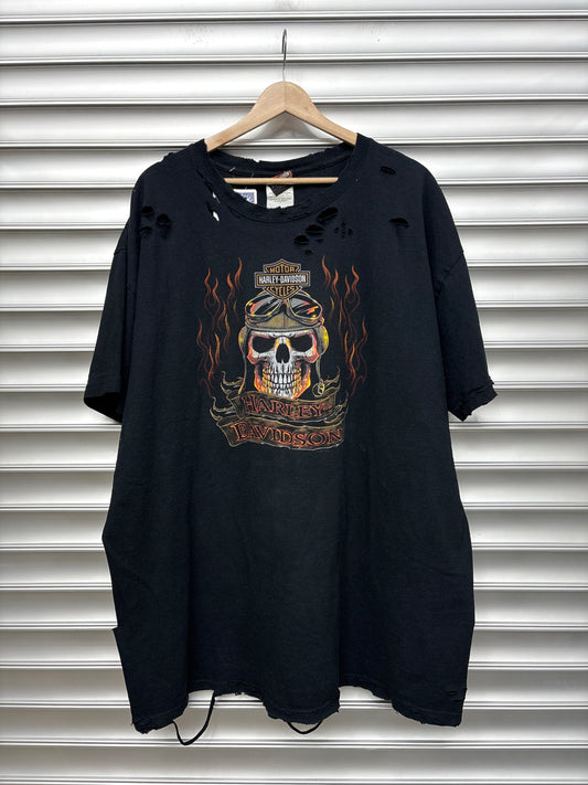 Vintage Harley Davidson Skull Tee - L