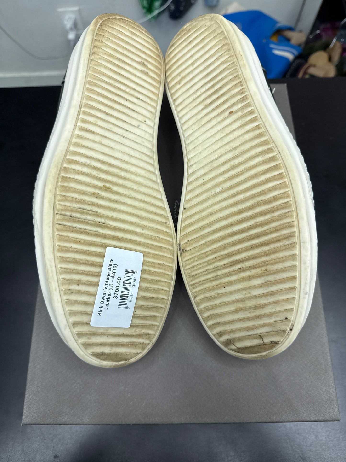 Rick Owen Vintage Black Leather (U) - 43(10)