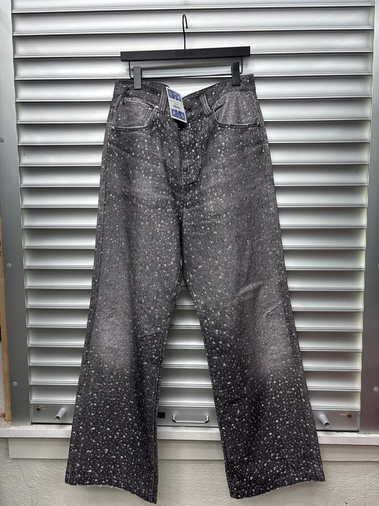 BORC Rhinestone Grey Denim - XL