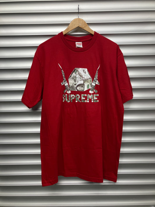 Supreme Guns And Money Red Tee - L