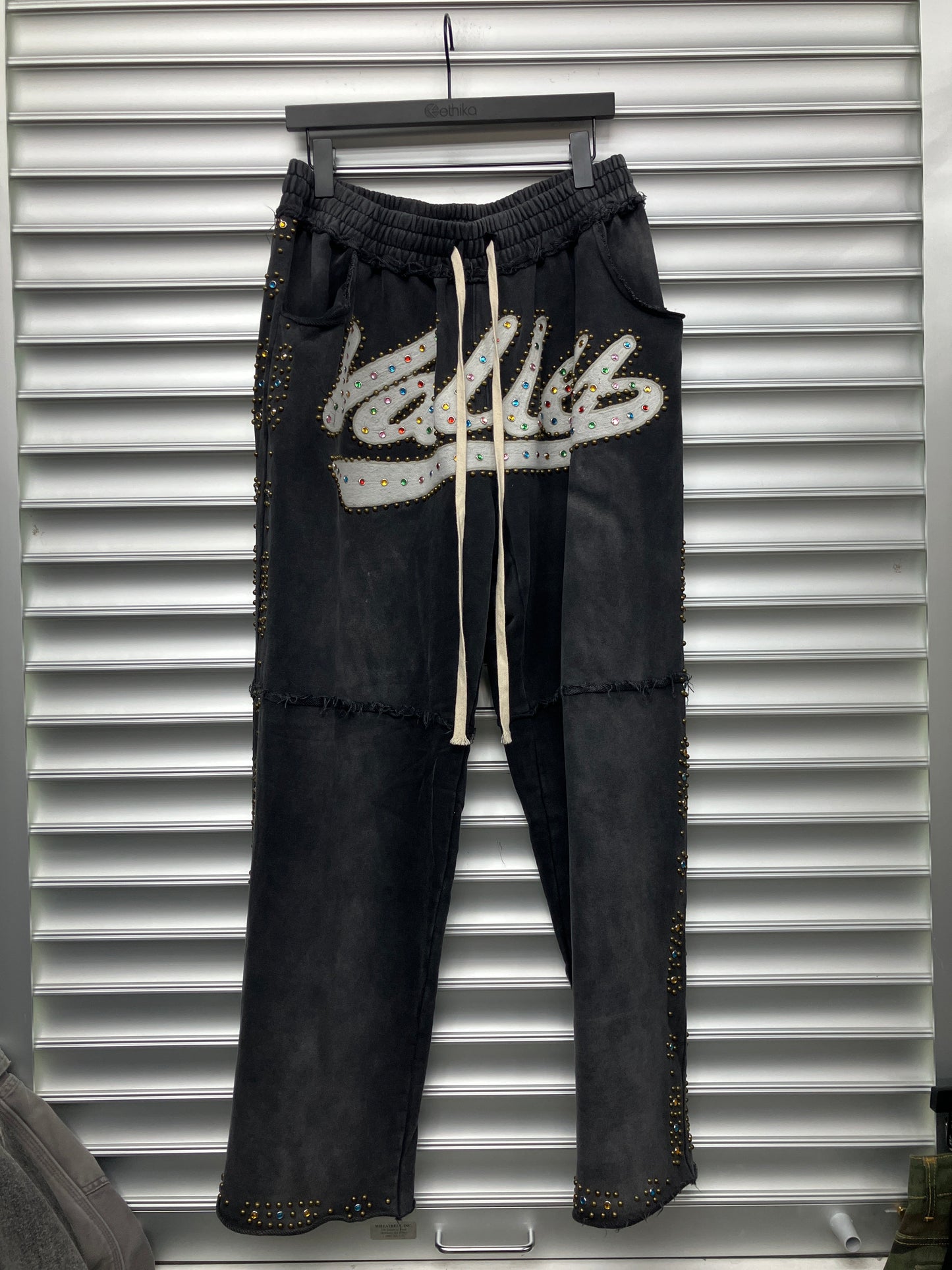 Vale Rhinestone Sweatpants - M
