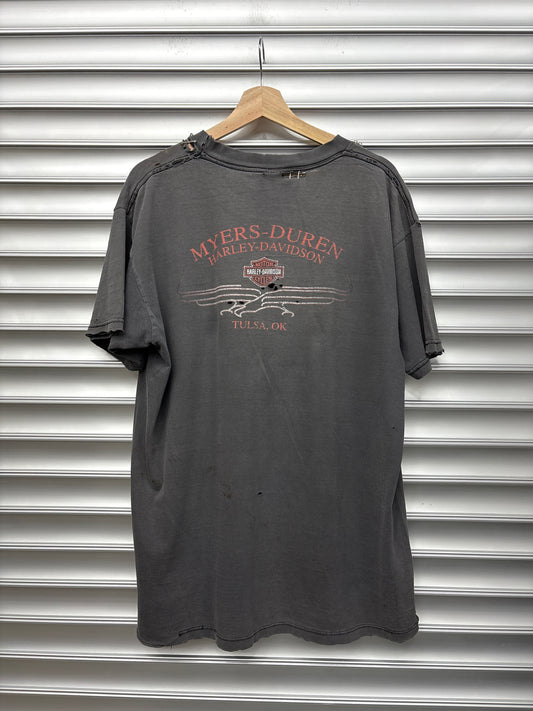 Vintage Harley Faded 100 Years Tee - XL