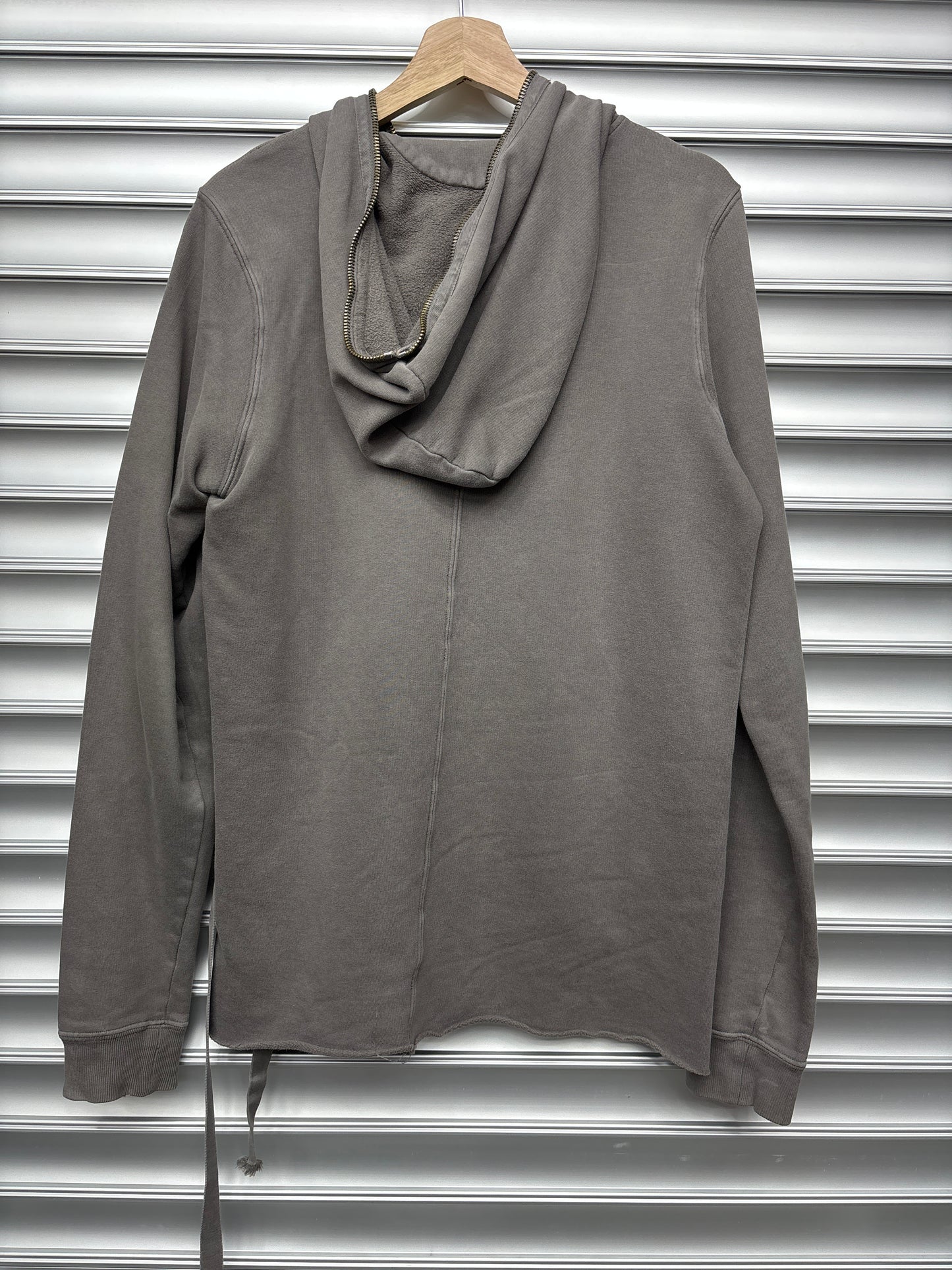 Grey Rick Owens Gimp Hoodie - S