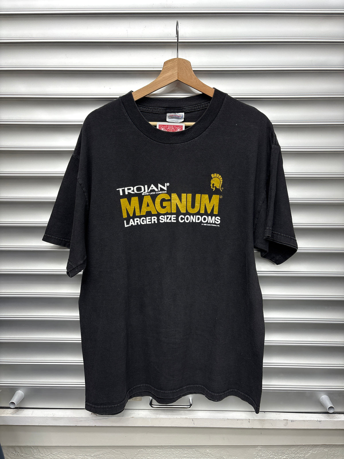 Vintage Trojan Magnum Tee - L**