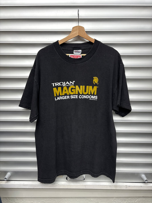 Vintage Trojan Magnum Tee - L**