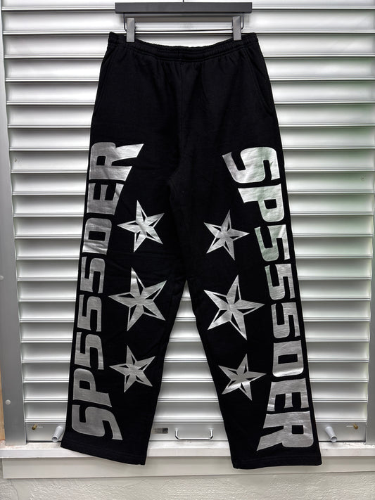 Spider Black Sweatpants - L