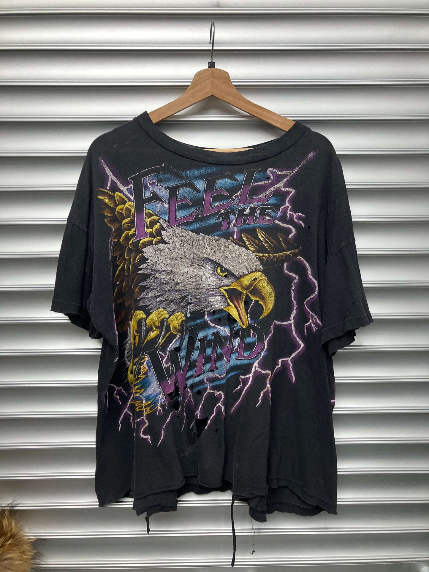 Vintage American Thunder Feel The Wind Tee - XL