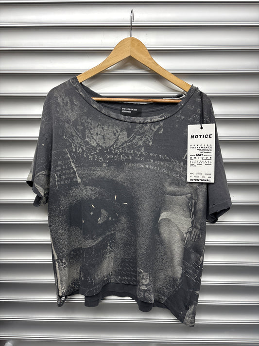ERD Film On Paper Faded Black Tee - S**