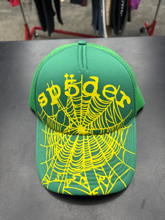 Spider Green Web Hat - OS