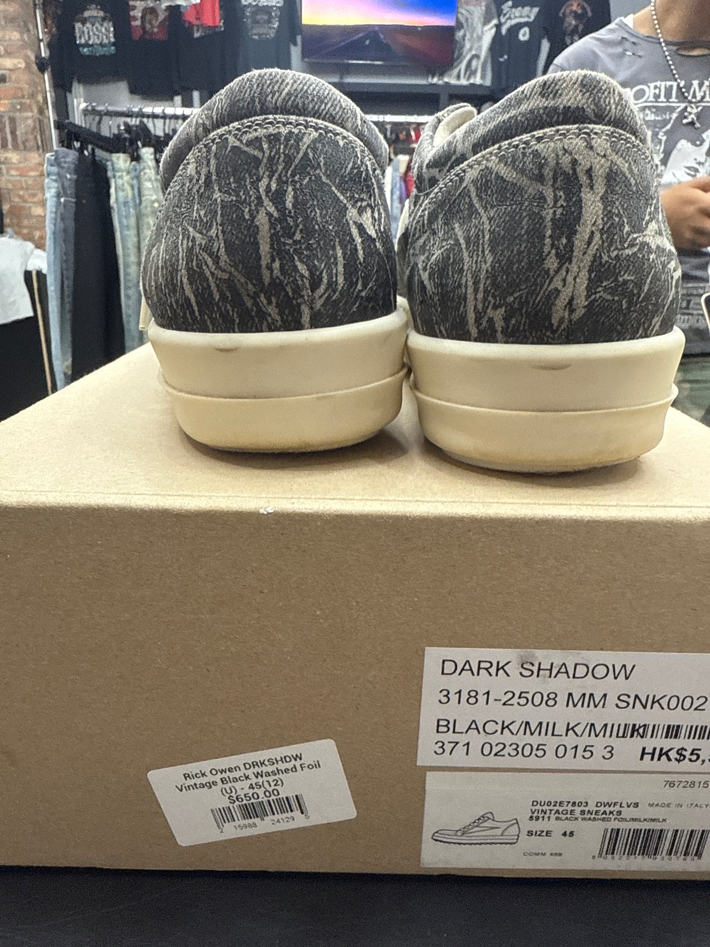 Rick Owen DRKSHDW Vintage Black Washed Foil (U) - 45(12)