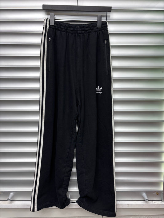 Balenciaga Adidas Black Sweatpants - XS