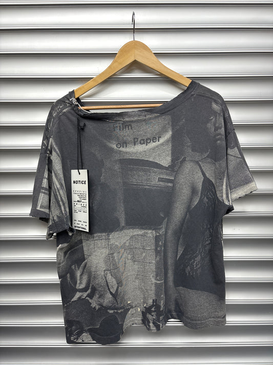 ERD Film On Paper Faded Black Tee - S**