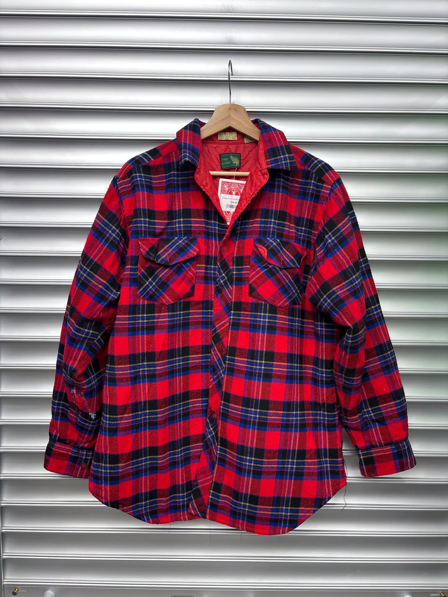 Vintage Pine Grove Red Flannel - M