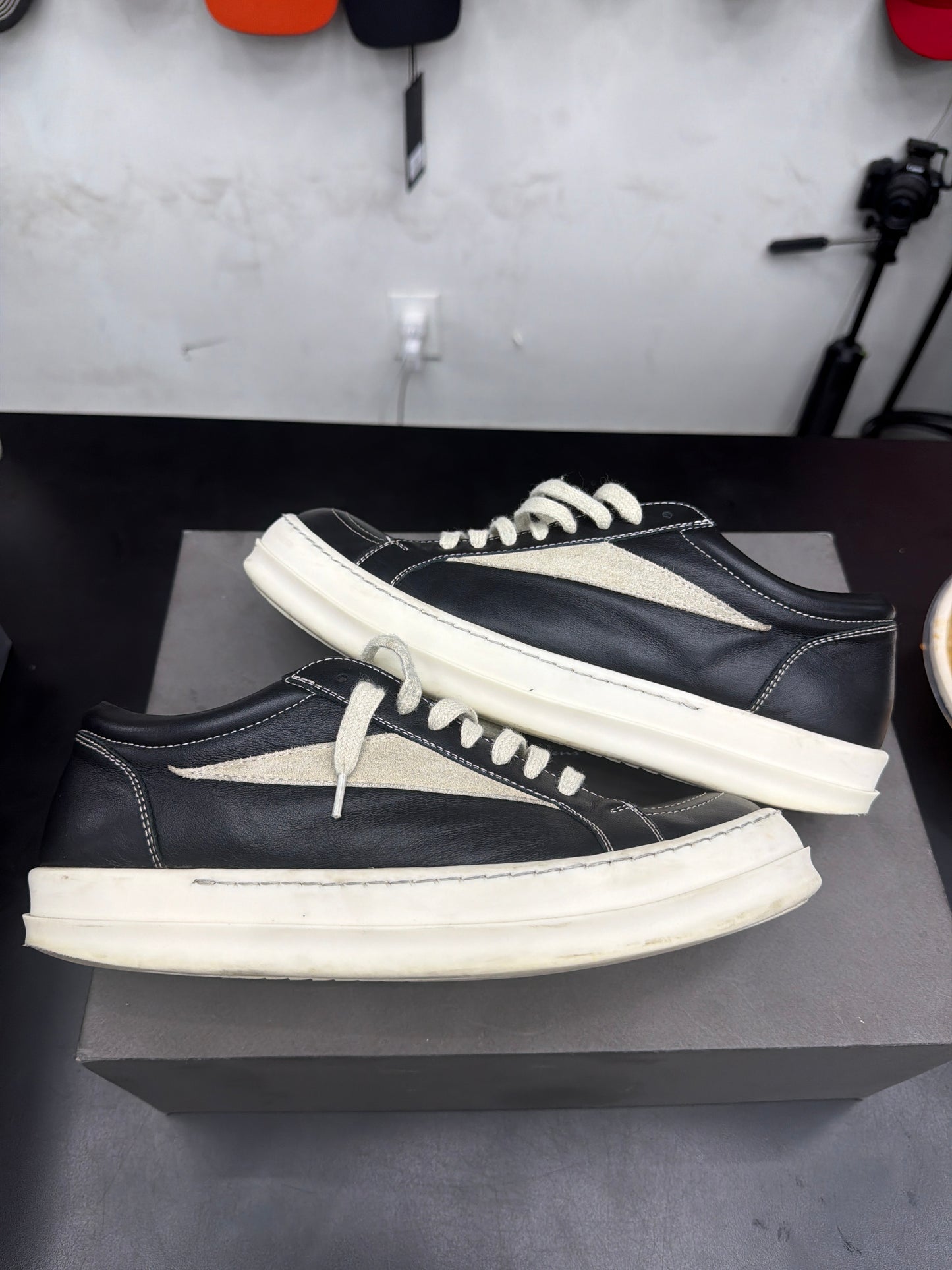 Rick Owen Vintage Black Leather (U) - 41(8)