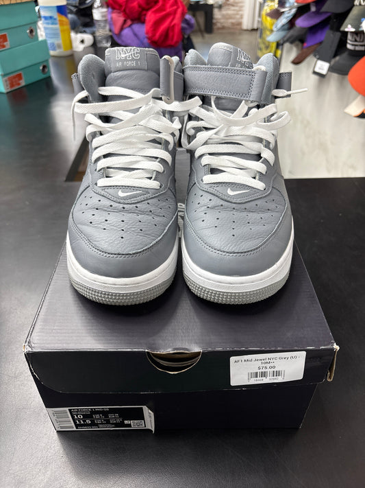 AF1 Mid Jewel NYC Grey (U) - 10M**