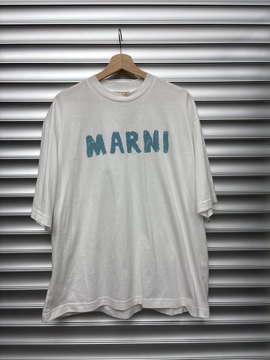 Marni Blue Logo Tee - 50