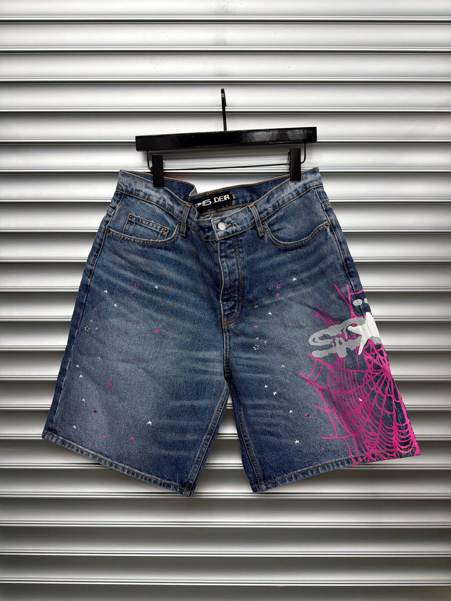 Spider Pink Web Shorts - 36