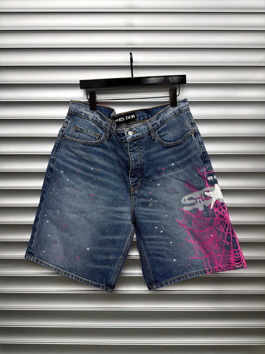 Spider Pink Web Shorts - 36