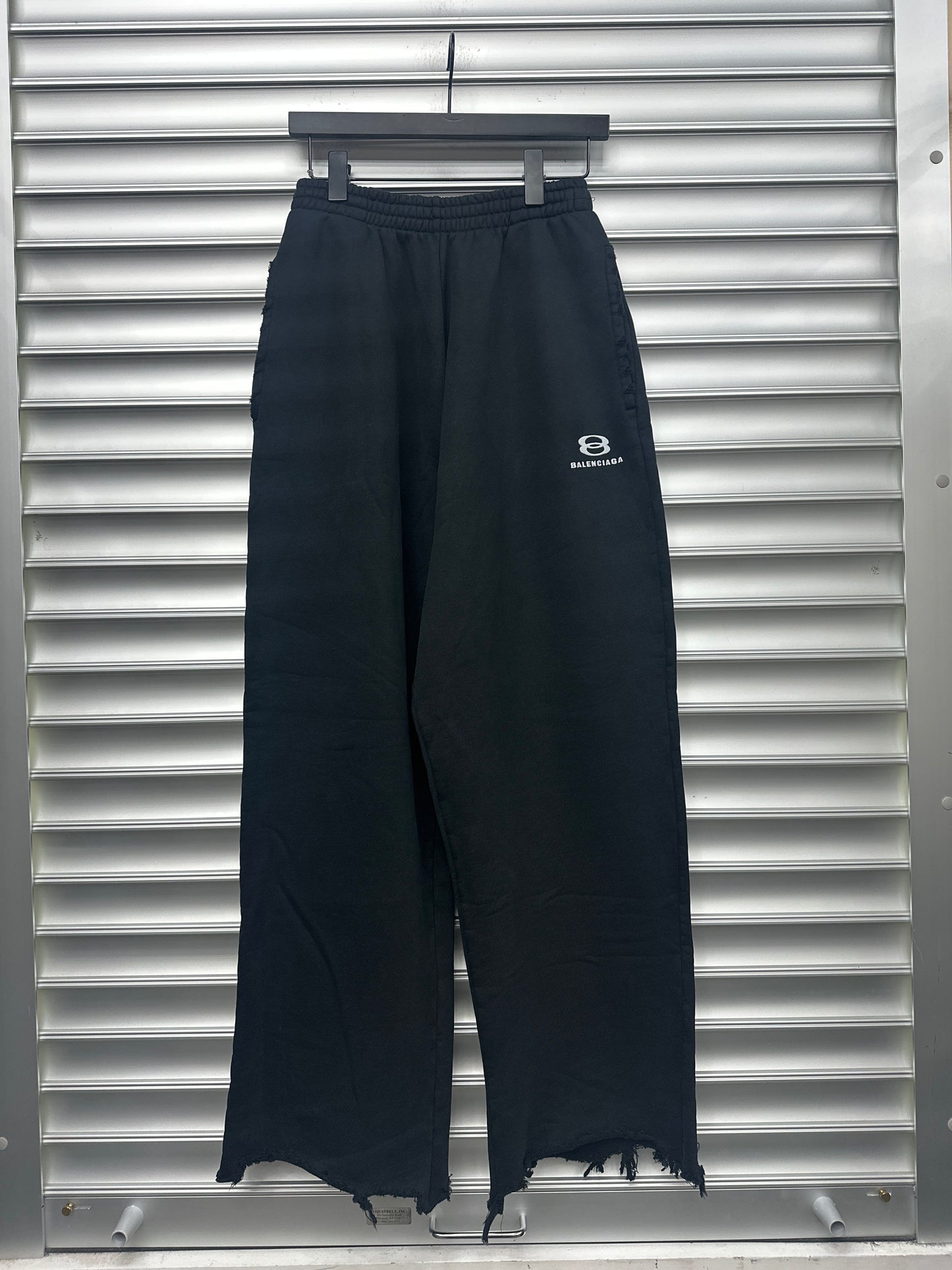 Balenciaga O Logo Distressed Sweatpants - S