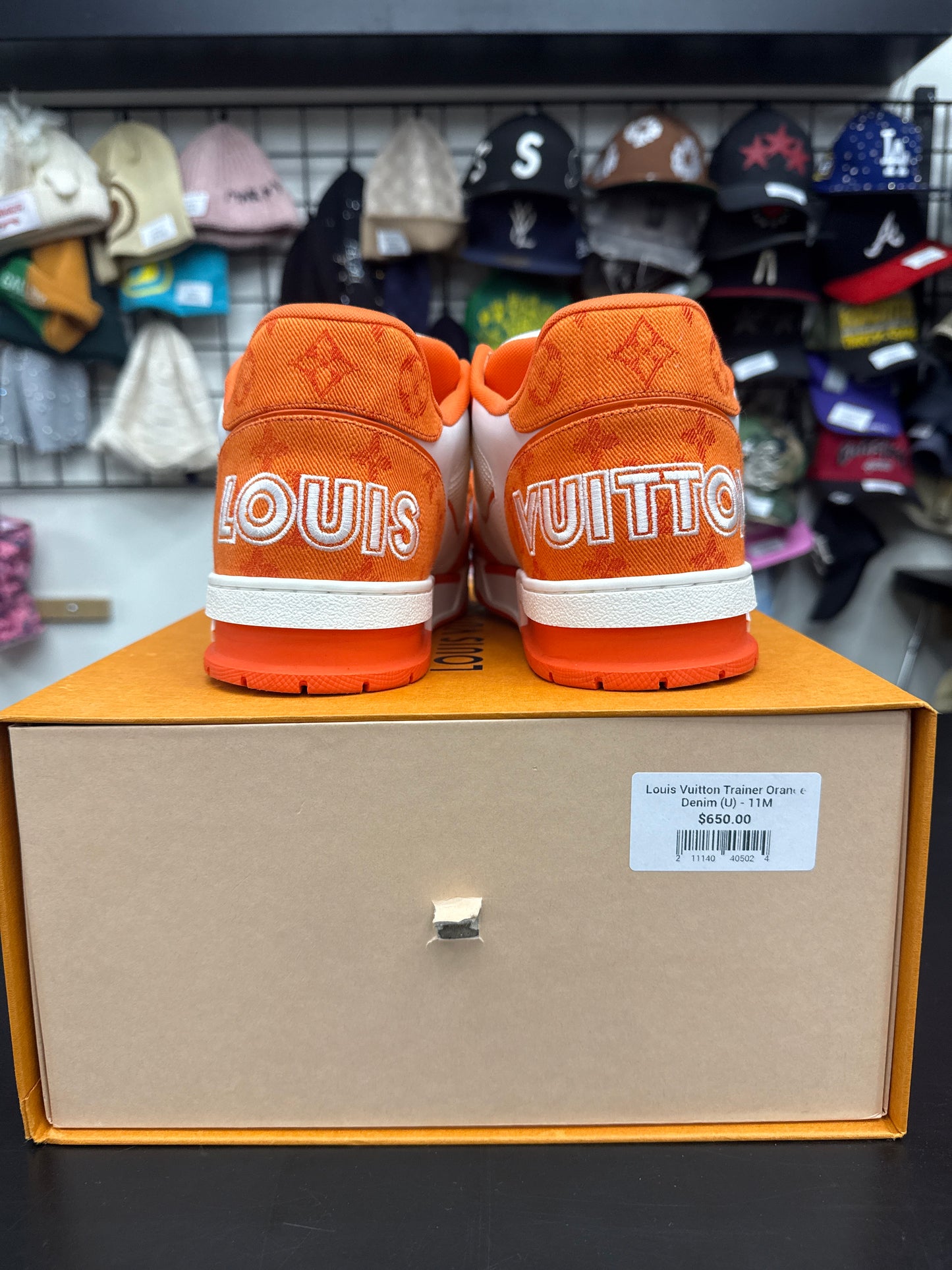 Louis Vuitton Trainer Orange Denim (U) - 11M