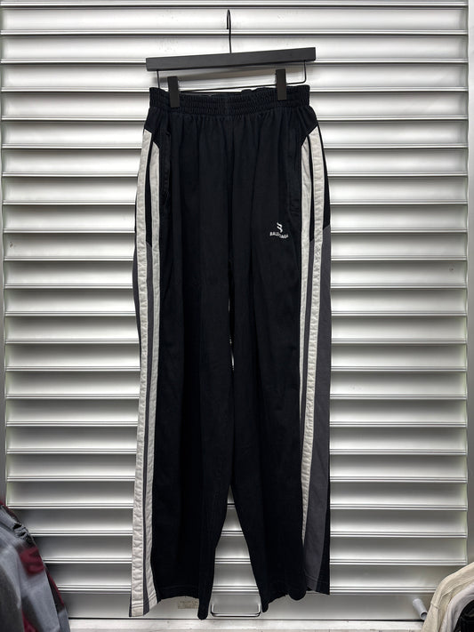 Balenciaga Stripe Cotton Sweatpants - XS**