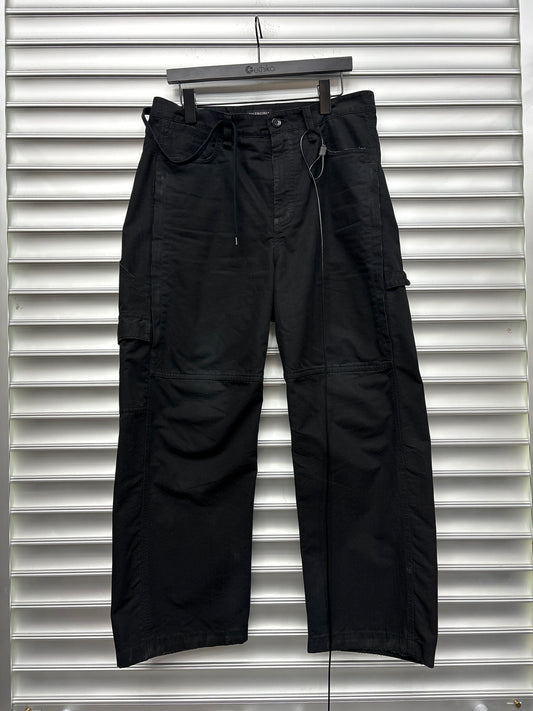 Balenciaga Black Cargo Pants - XS**