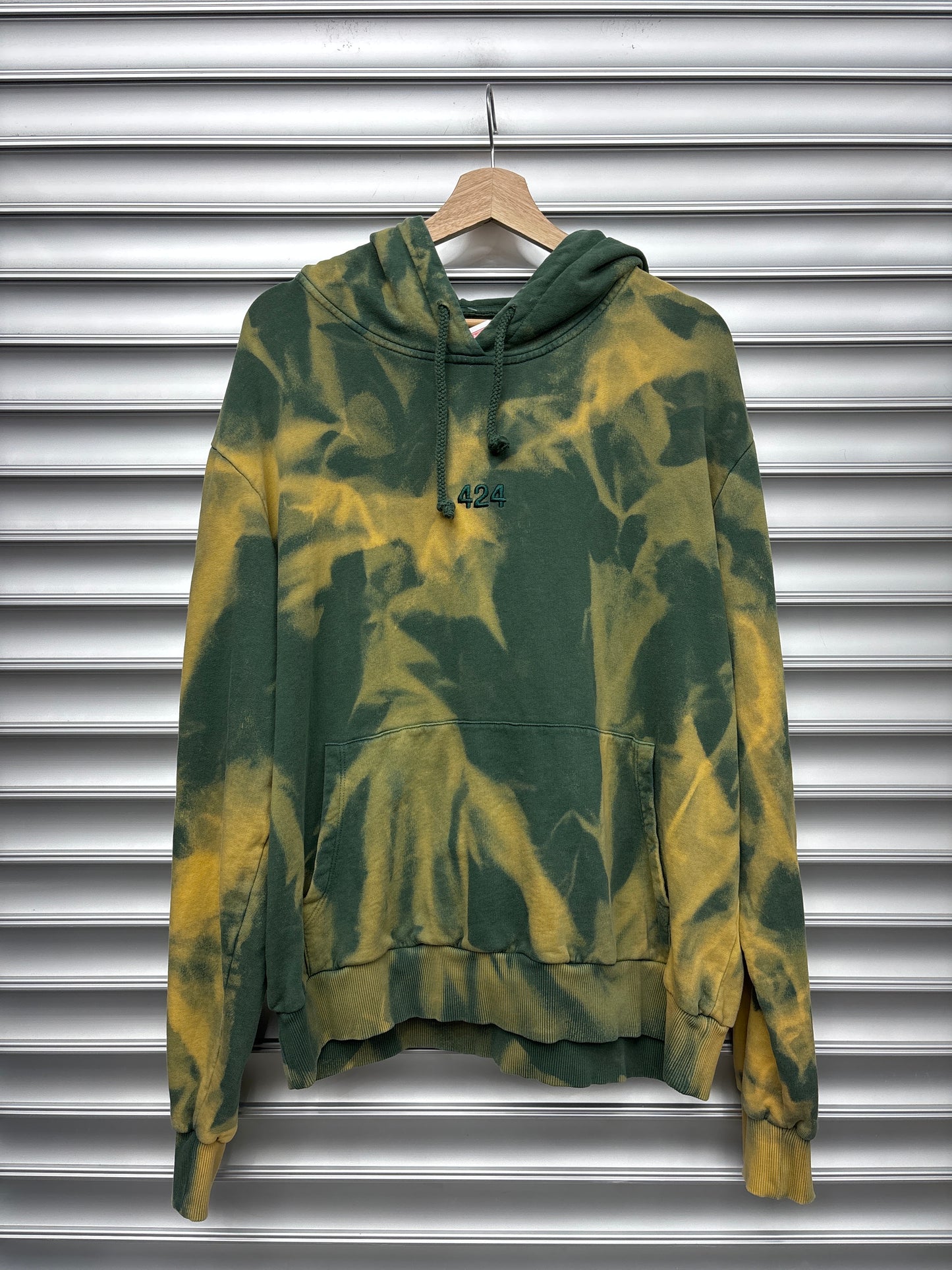 424 Green Hoodie - L**