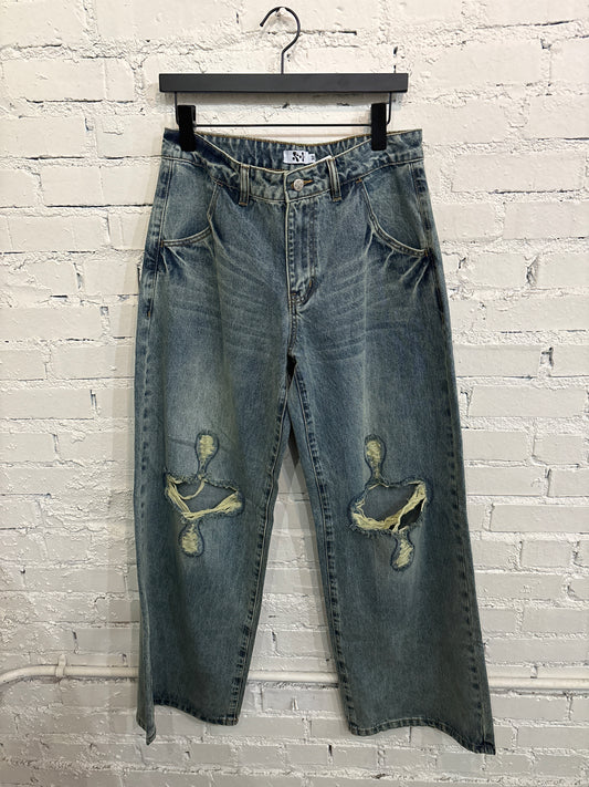 Plus 1 Distressed Denim - 32