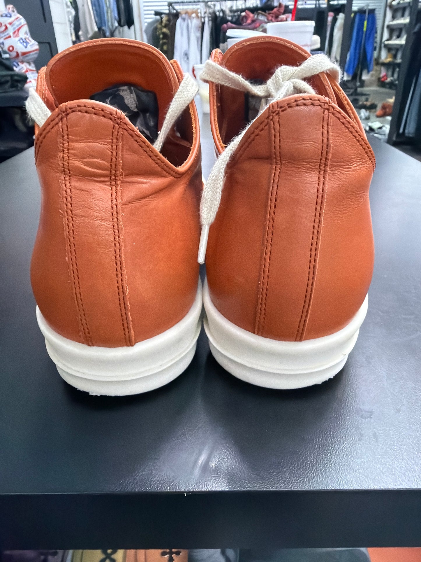 Rick Owen Ramone Orange Leather (U) - 40(7) (NB)