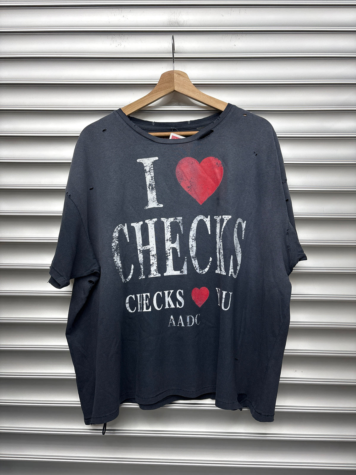 AADC Black Checks Tee - L**
