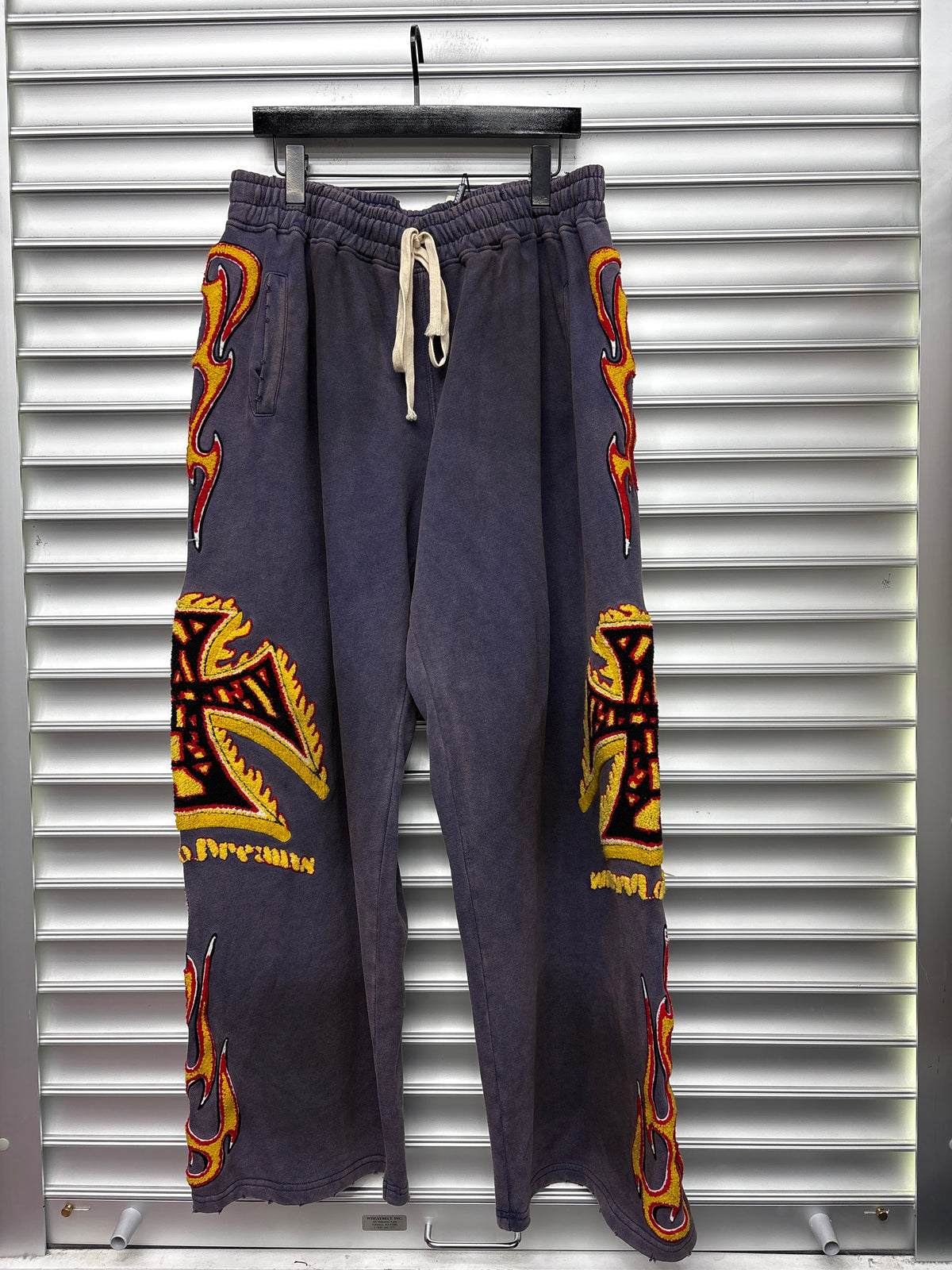 Vale Flame Purple Sweatpants - M**