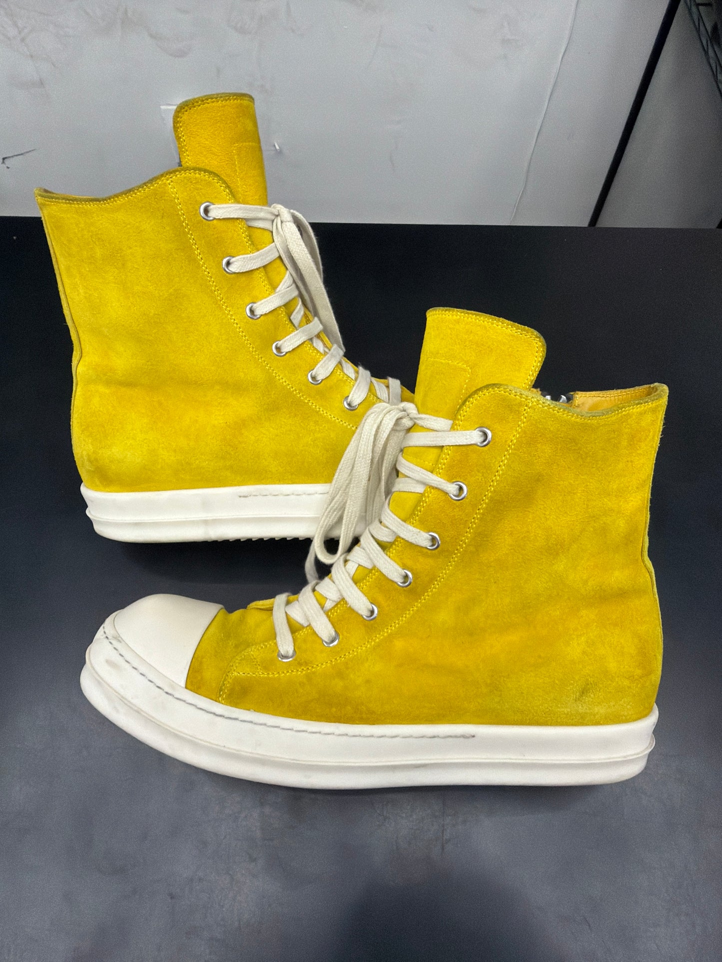 Rick Owen Ramone High Lemon Suede (U) - 43(10) (NB)